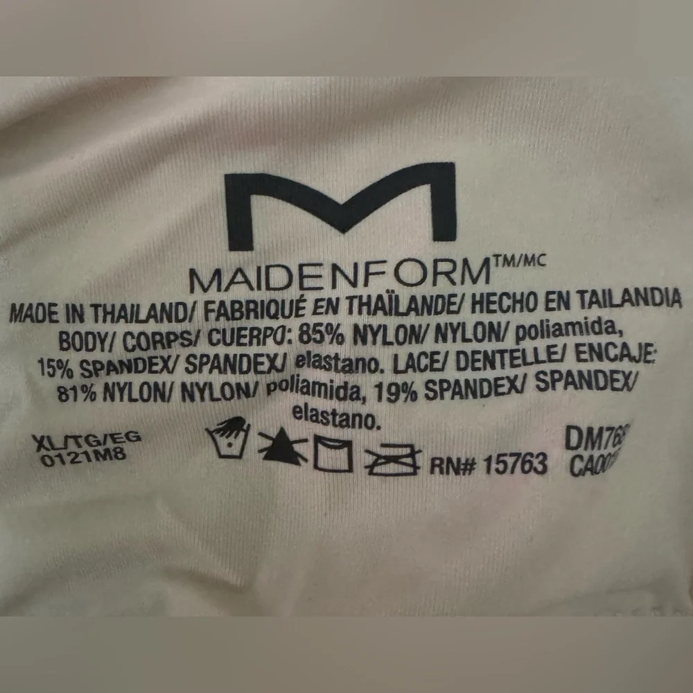 NWT Maidenform Beige Wire-free Bra XL - Picture 5 of 5